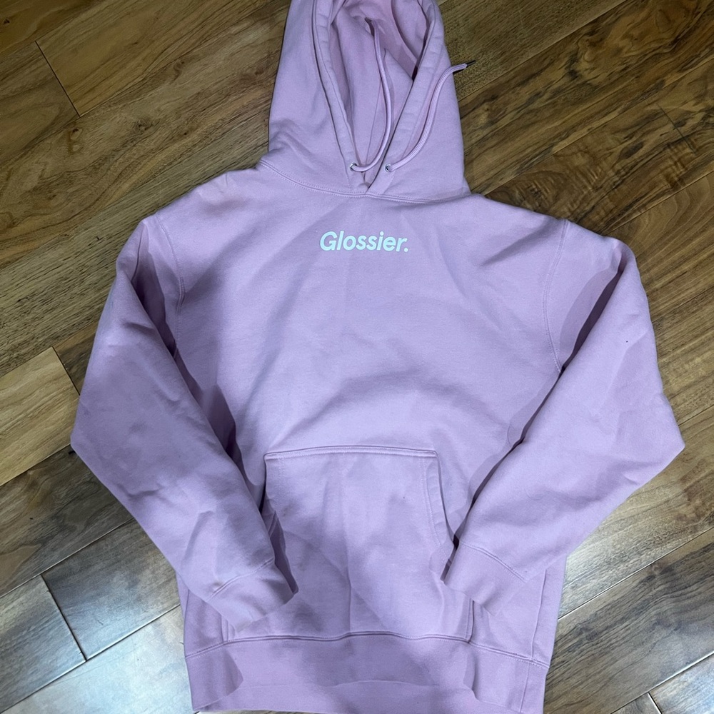 Glossier Original Pink hoodie